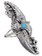 Turquoise Sterling Silver Ring Size 8 OS59064